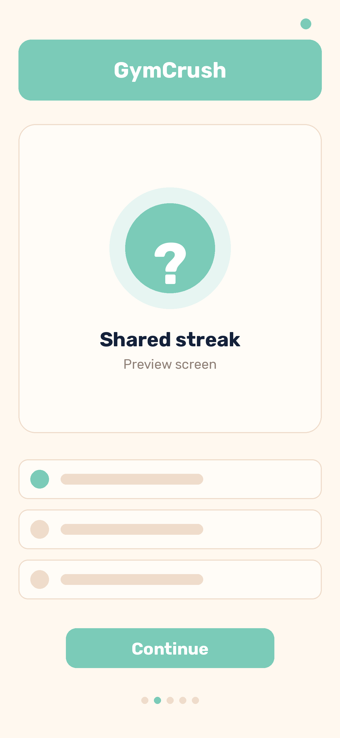 Daily tasks and the shared streak